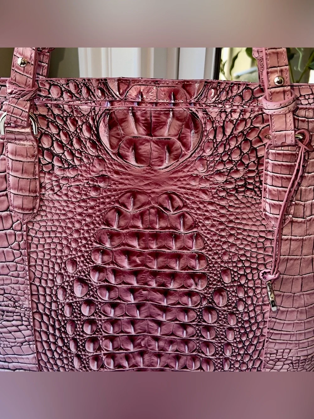 NWT Brahmin Leather Abigail Tote Bag, BCA Dusty Pink